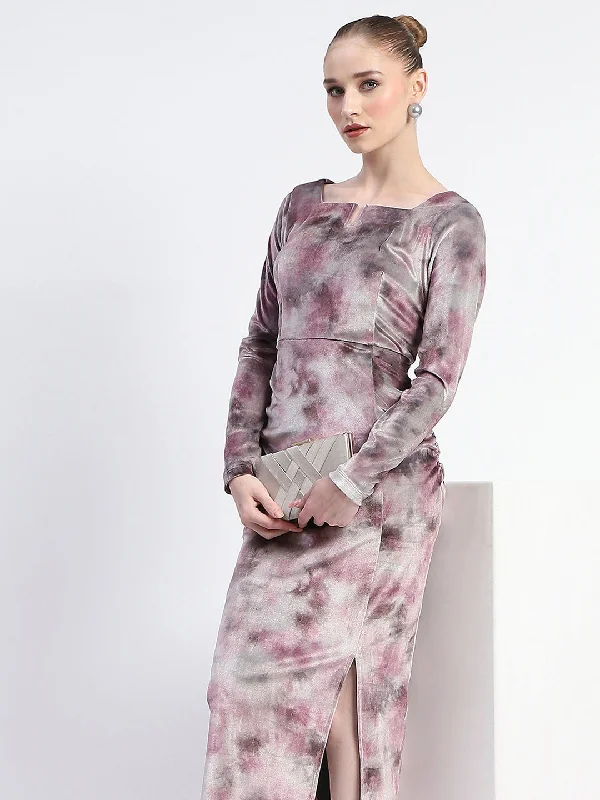 Off - the - Shoulder Women Dress for a Romantic and Feminine Look Off - the - Shoulder Women Dress for a Romantic and Feminine Look Madame Semi Sheer Side Slit Abstract Print Pink Dress Off - the - Shoulder Women Dress for a Romantic and Feminine Look Off - the - Shoulder Women Dress for a Romantic and Feminine Look Madame Semi Sheer Side Slit Abstract Print Pink Dress