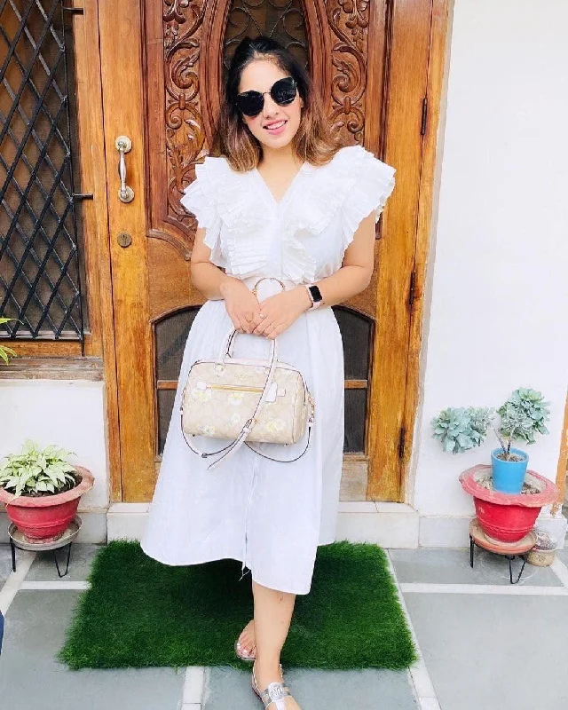 Ruffled Women Dress with Multiple Layers for a Playful and Girly Style Ruffled Women Dress with Multiple Layers for a Playful and Girly Style Mimi Ruffled Cotton Dress