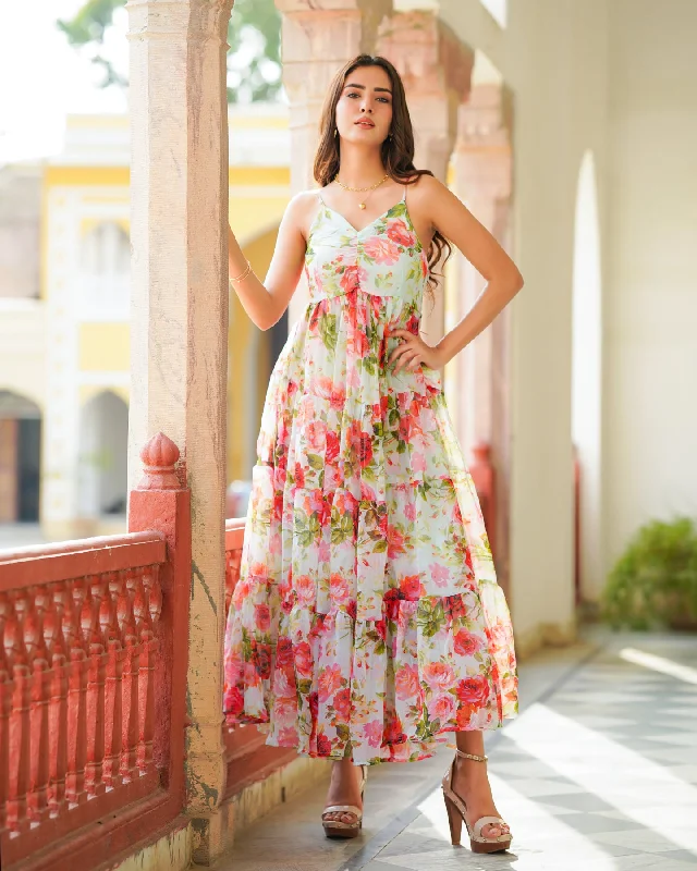 Ball Gown Women Dress with a Full Skirt for a Princess - like Look Ball Gown Women Dress with a Full Skirt for a Princess - like Look Mint White Loose Floral Dress Ball Gown Women Dress with a Full Skirt for a Princess - like Look Ball Gown Women Dress with a Full Skirt for a Princess - like Look Mint White Loose Floral Dress