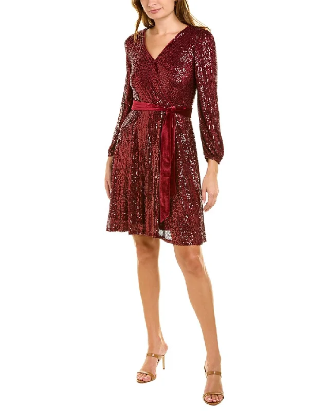 Long - Sleeve Women Dress in Velvet for a Luxurious Winter Look Long - Sleeve Women Dress in Velvet for a Luxurious Winter Look Nanette Lepore Sequined Midi Dress