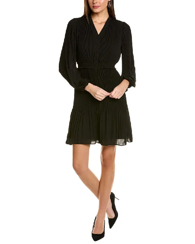 Wrap - Style Women Dress with Adjustable Fit for All Body Types Wrap - Style Women Dress with Adjustable Fit for All Body Types Nanette Nanette Lepore Accordion Pleated Shirtdress Wrap - Style Women Dress with Adjustable Fit for All Body Types Wrap - Style Women Dress with Adjustable Fit for All Body Types Nanette Nanette Lepore Accordion Pleated Shirtdress