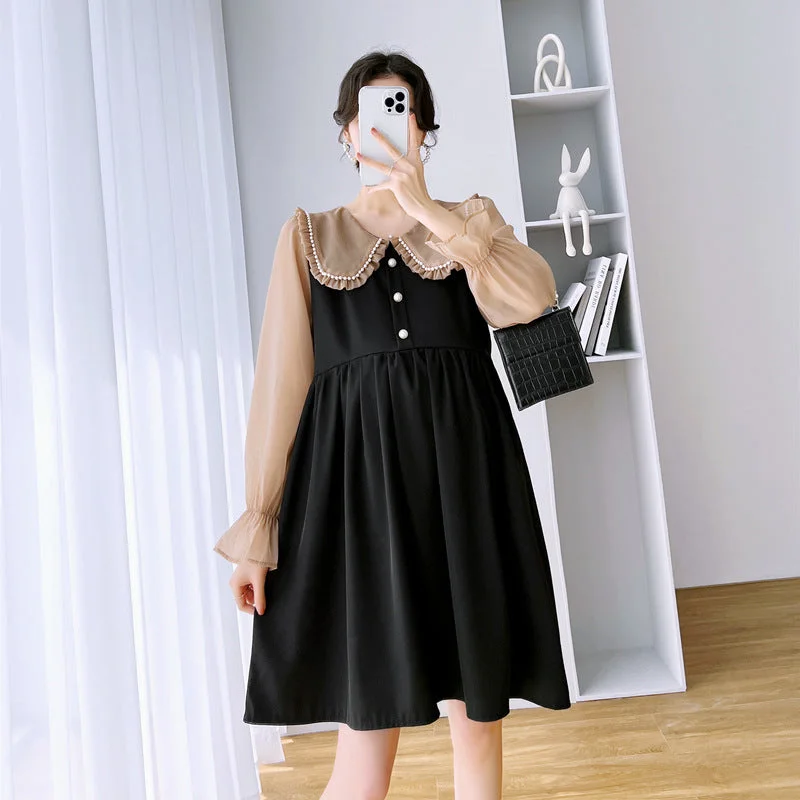 Ball Gown Women Dress with a Full Skirt for a Princess - like Look Ball Gown Women Dress with a Full Skirt for a Princess - like Look NiDELL Maternity Dress . Fashion Dress Lapel High Waist Doll Collar Black Panel Long Sleeve Loose-Fitting Mid-Length Dress Ball Gown Women Dress with a Full Skirt for a Princess - like Look Ball Gown Women Dress with a Full Skirt for a Princess - like Look NiDELL Maternity Dress . Fashion Dress Lapel High Waist Doll Collar Black Panel Long Sleeve Loose-Fitting Mid-Length Dress