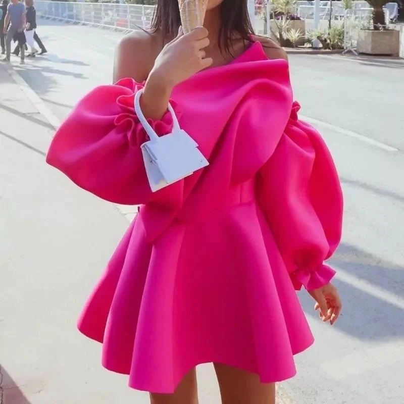 Mermaid - Style Women Dress with a Fitted Silhouette for Special Occasions Mermaid - Style Women Dress with a Fitted Silhouette for Special Occasions Pink Rush Ruffled Dress Mermaid - Style Women Dress with a Fitted Silhouette for Special Occasions Mermaid - Style Women Dress with a Fitted Silhouette for Special Occasions Pink Rush Ruffled Dress