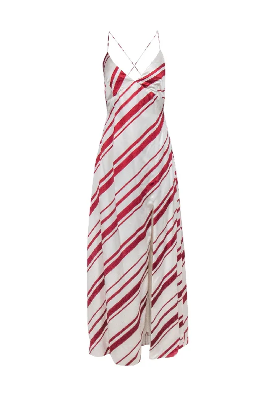 Mini Women Dress with a Short Hem for a Young and Trendy Style Mini Women Dress with a Short Hem for a Young and Trendy Style Racil - White & Red Striped Sleeveless Satin Gown Sz 8 Mini Women Dress with a Short Hem for a Young and Trendy Style Mini Women Dress with a Short Hem for a Young and Trendy Style Racil - White & Red Striped Sleeveless Satin Gown Sz 8