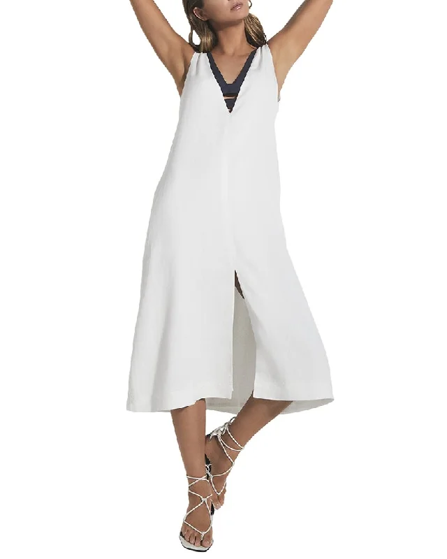 Sheath Women Dress with a Tailored Fit for a Professional Look Sheath Women Dress with a Tailored Fit for a Professional Look Reiss Valetta Colorblock Linen-Blend Midi Dress