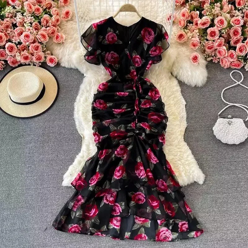 Ball Gown Women Dress with a Full Skirt for a Princess - like Look Ball Gown Women Dress with a Full Skirt for a Princess - like Look Rosa Luxury Dress