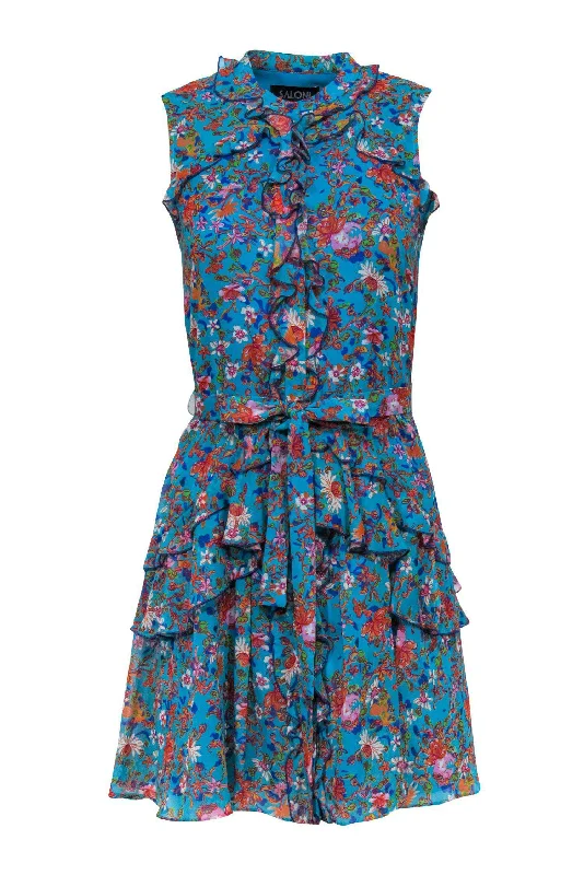 Halter Neck Women Dress to Show Off the Shoulders and Neckline Halter Neck Women Dress to Show Off the Shoulders and Neckline Saloni - Turquoise Floral Printed Ruffle Dress Sz 4 Halter Neck Women Dress to Show Off the Shoulders and Neckline Halter Neck Women Dress to Show Off the Shoulders and Neckline Saloni - Turquoise Floral Printed Ruffle Dress Sz 4