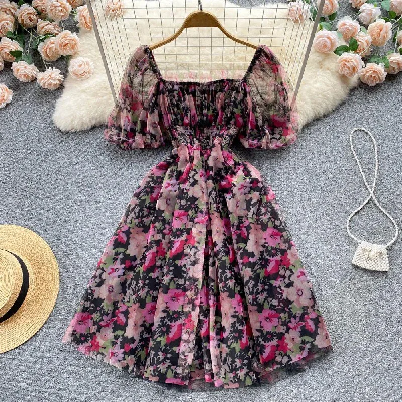 Plus Size Women Dress with a Flattering A - Line Cut for Comfort and Style Plus Size Women Dress with a Flattering A - Line Cut for Comfort and Style Sasha Floral Dress