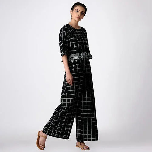 Mermaid - Style Women Dress with a Fitted Silhouette for Special Occasions Mermaid - Style Women Dress with a Fitted Silhouette for Special Occasions Handblock Cotton | Checkered Co-Ord Set | Black Mermaid - Style Women Dress with a Fitted Silhouette for Special Occasions Mermaid - Style Women Dress with a Fitted Silhouette for Special Occasions Handblock Cotton | Checkered Co-Ord Set | Black
