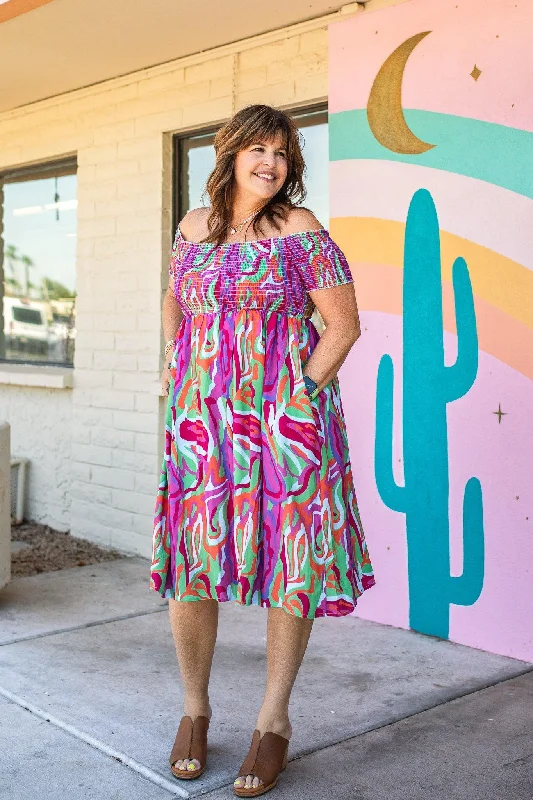 Strapless Women Dress with a Built - in Bra for Comfort and Support Strapless Women Dress with a Built - in Bra for Comfort and Support Smocked Floral Dress