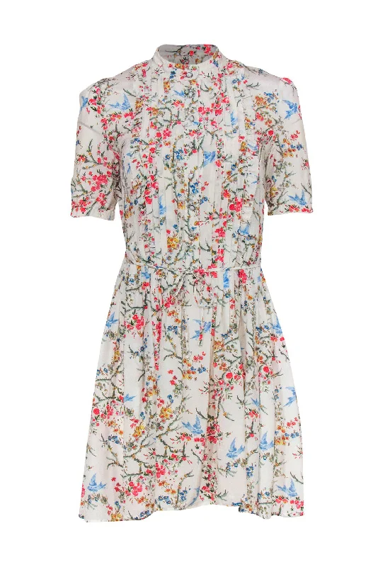 Sheath Women Dress with a Tailored Fit for a Professional Look Sheath Women Dress with a Tailored Fit for a Professional Look The Kooples - Ivory Floral & Bird Print Short Sleeve Fit & Flare Dress Sz S Sheath Women Dress with a Tailored Fit for a Professional Look Sheath Women Dress with a Tailored Fit for a Professional Look The Kooples - Ivory Floral & Bird Print Short Sleeve Fit & Flare Dress Sz S