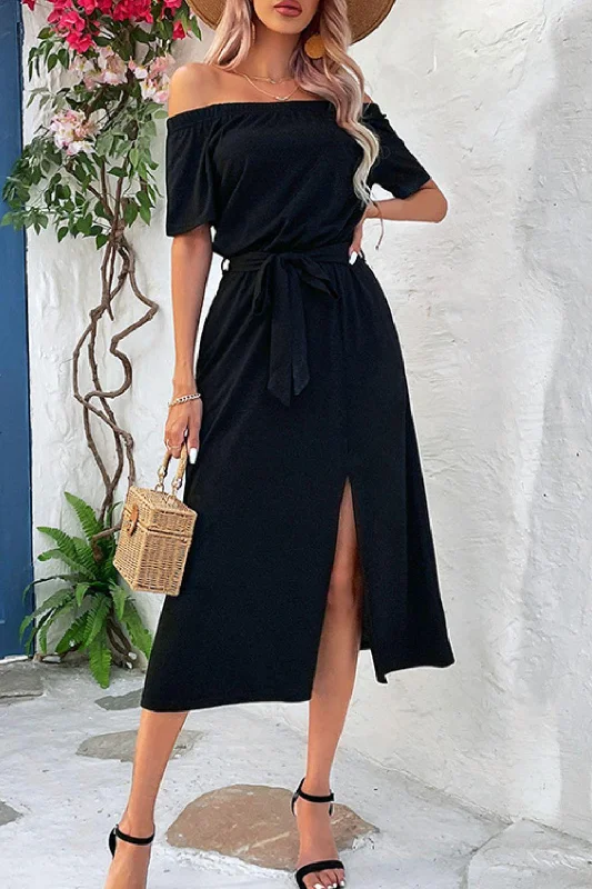 Sleeveless Women Dress in Bright Colors for Summer Parties Sleeveless Women Dress in Bright Colors for Summer Parties Tie-Waist Off-Shoulder Split Dress Sleeveless Women Dress in Bright Colors for Summer Parties Sleeveless Women Dress in Bright Colors for Summer Parties Tie-Waist Off-Shoulder Split Dress