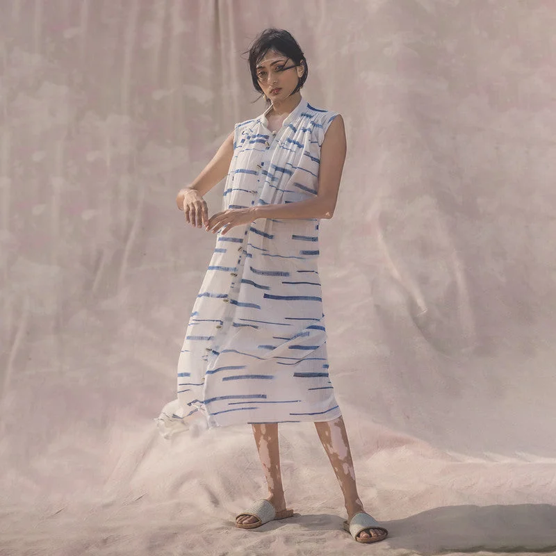 Sheath Women Dress with a Tailored Fit for a Professional Look Sheath Women Dress with a Tailored Fit for a Professional Look Dress for Women | Organic Cotton A-Line Dress | Handpainted | White & Blue Sheath Women Dress with a Tailored Fit for a Professional Look Sheath Women Dress with a Tailored Fit for a Professional Look Dress for Women | Organic Cotton A-Line Dress | Handpainted | White & Blue