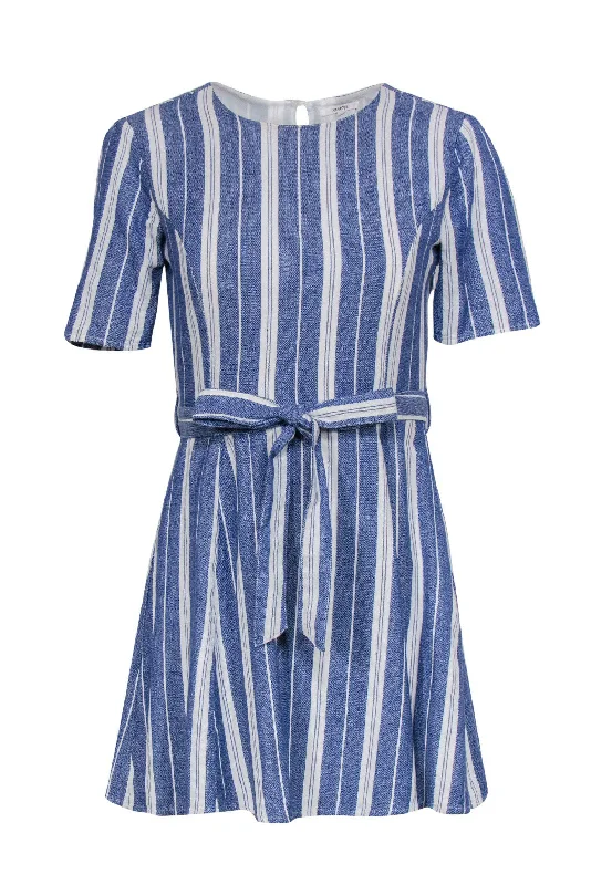 Halter Neck Women Dress to Show Off the Shoulders and Neckline Halter Neck Women Dress to Show Off the Shoulders and Neckline Tularosa - Blue & White Striped Short Sleeve Belted Fit & Flare Dress Sz S Halter Neck Women Dress to Show Off the Shoulders and Neckline Halter Neck Women Dress to Show Off the Shoulders and Neckline Tularosa - Blue & White Striped Short Sleeve Belted Fit & Flare Dress Sz S