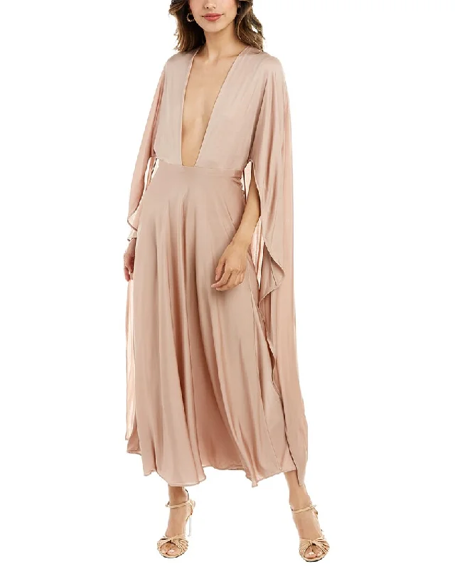 Maxi Women Dress with Floral Print for a Bohemian Vibe Maxi Women Dress with Floral Print for a Bohemian Vibe Valentino Silk Midi Dress