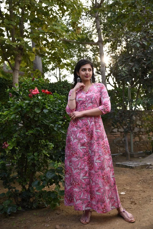 Printed Abstract Women Dress for a Modern and Artistic Appeal Printed Abstract Women Dress for a Modern and Artistic Appeal Women full length pink floral long dress in pure Handblock Printed Abstract Women Dress for a Modern and Artistic Appeal Printed Abstract Women Dress for a Modern and Artistic Appeal Women full length pink floral long dress in pure Handblock
