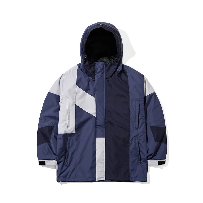 CHAOTIC INCISION HOODIE JACKET NAVY