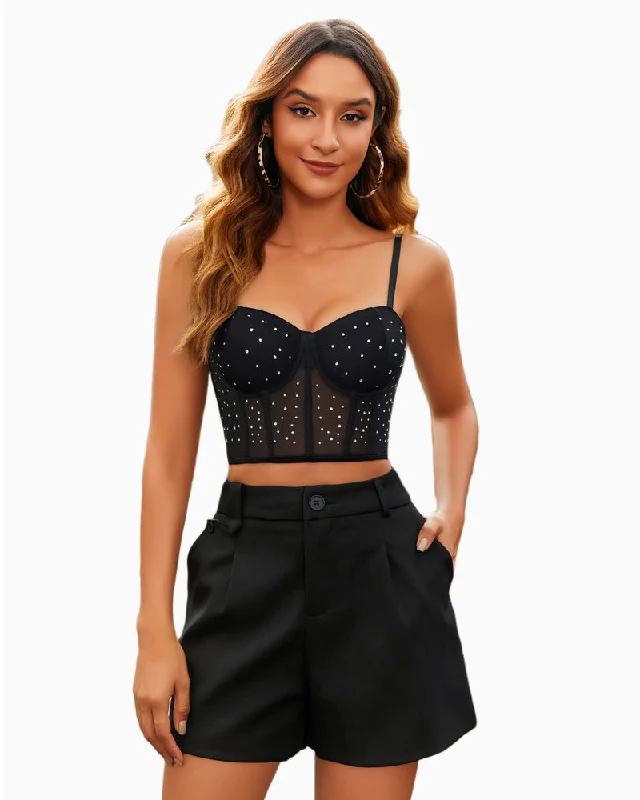 padded bras for added volume Bra with a wireless memory foam cup for ultimate comfort Rhinestone Corset Tops Push Up Bustier padded bras for added volume Bra with a wireless memory foam cup for ultimate comfort Rhinestone Corset Tops Push Up Bustier