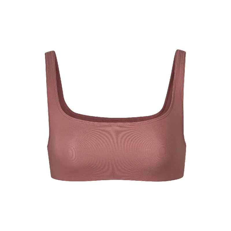 moisture wicking convertible bras Bra with a low - cut cup for a more revealing style BODY BASICS WIDE NECK BRALETTE | GARNET moisture wicking convertible bras Bra with a low - cut cup for a more revealing style BODY BASICS WIDE NECK BRALETTE | GARNET