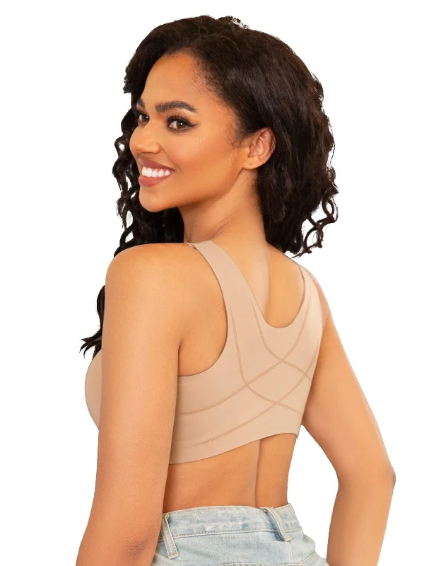 bralette bras for a trendy and comfortable style Bra with a low - cut cup for a more revealing style No Wire Front Closure Extra Back Support Bra bralette bras for a trendy and comfortable style Bra with a low - cut cup for a more revealing style No Wire Front Closure Extra Back Support Bra