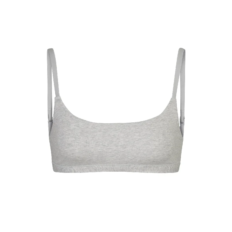 convertible bras with adjustable straps Demi - cup bras for a sexy and revealing look COTTON JERSEY SCOOP BRALETTE | LIGHT HEATHER GREY convertible bras with adjustable straps Demi - cup bras for a sexy and revealing look COTTON JERSEY SCOOP BRALETTE | LIGHT HEATHER GREY