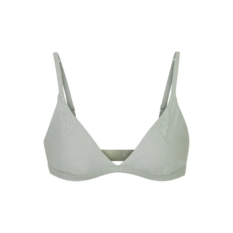 sports bras for high impact workouts Bra with a wire - free band for a more comfortable underbust area COTTON JERSEY TRIANGLE BRALETTE | MINERAL sports bras for high impact workouts Bra with a wire - free band for a more comfortable underbust area COTTON JERSEY TRIANGLE BRALETTE | MINERAL