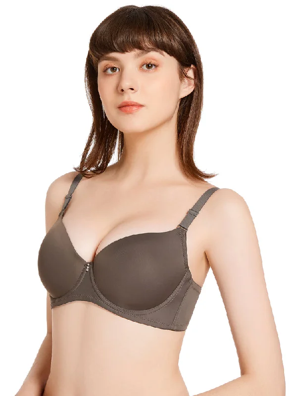 wireless bras for a natural feel Bra with a mesh - lined cup for better breathability Curvy Elsa Full Cup Underwired Padded Bra wireless bras for a natural feel Bra with a mesh - lined cup for better breathability Curvy Elsa Full Cup Underwired Padded Bra
