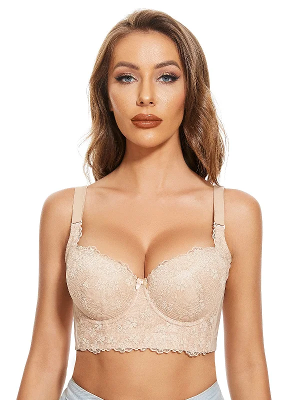 lace bras for a romantic look Bra with a seamless back for a smooth look under clothes "Add One Cup" Push Up Bra Underwire Corset Top Bustier lace bras for a romantic look Bra with a seamless back for a smooth look under clothes "Add One Cup" Push Up Bra Underwire Corset Top Bustier
