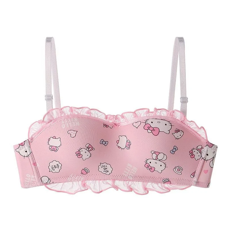 plunge bras for low cut tops Bra with a lace - trim for an elegant and delicate touch Flourish Japanese Style New Hello Kitty Print Padded Bra for girls plunge bras for low cut tops Bra with a lace - trim for an elegant and delicate touch Flourish Japanese Style New Hello Kitty Print Padded Bra for girls