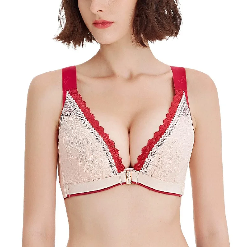sleep bras for all night comfort Bra with a plus - size long - line design for a slimming effect "Sexy Lace" Front Hook Triangle Bralette sleep bras for all night comfort Bra with a plus - size long - line design for a slimming effect "Sexy Lace" Front Hook Triangle Bralette