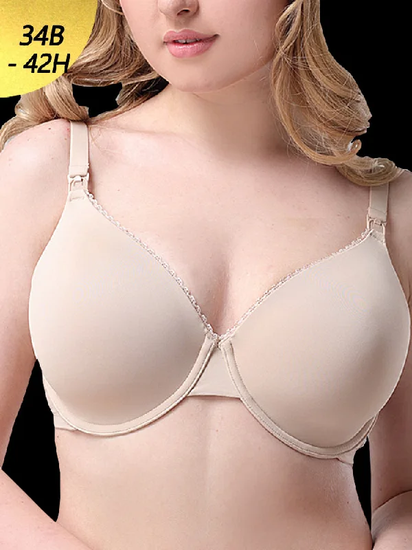 minimizer bras to reduce bust size Bra with a mesh panel for added breathability Comfort Full Coverage Lightly Padded Nursing Underwire Bra minimizer bras to reduce bust size Bra with a mesh panel for added breathability Comfort Full Coverage Lightly Padded Nursing Underwire Bra