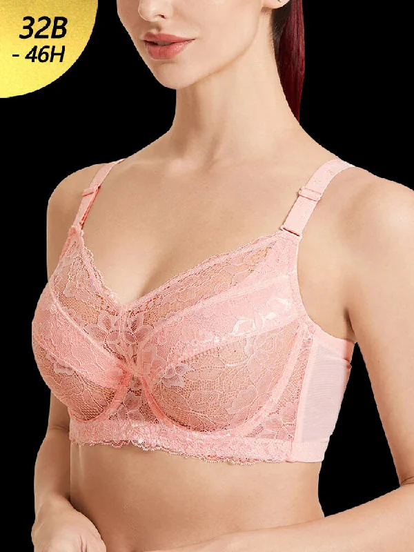 plunge bras for low cut tops Underwire bras for enhanced support and shaping Lace Jacquard Underwire See Through Non Padded Bra plunge bras for low cut tops Underwire bras for enhanced support and shaping Lace Jacquard Underwire See Through Non Padded Bra