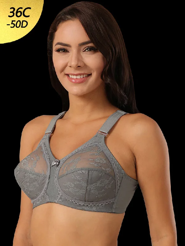 lace bras for a romantic look Bra with a seamless cup for a smooth silhouette Lace Soft Non Padded Wireless Bra lace bras for a romantic look Bra with a seamless cup for a smooth silhouette Lace Soft Non Padded Wireless Bra