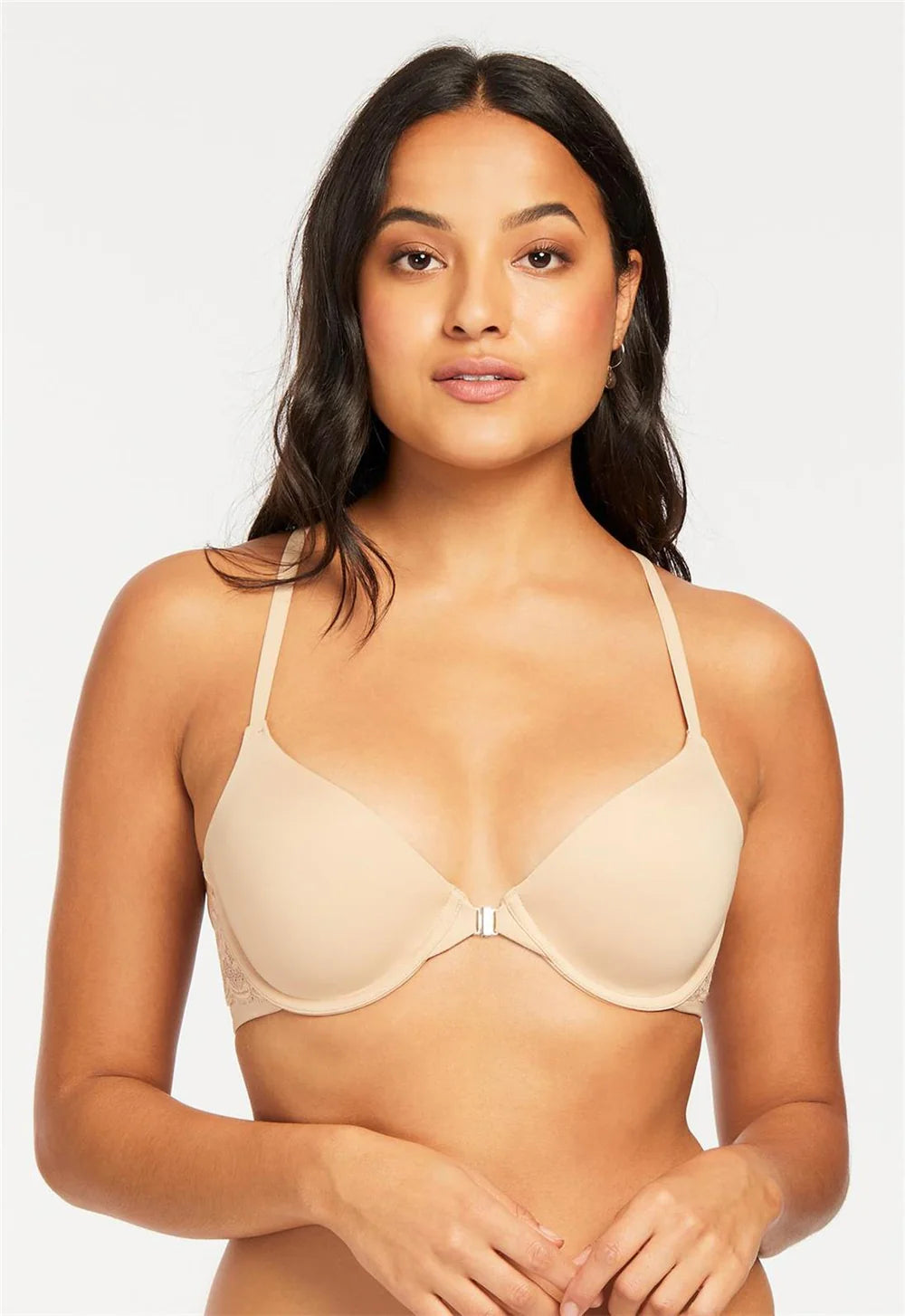 push up bras for enhanced cleavage Bra with a nylon - lined cup for stretch and support Montelle 9331 Racerback T-Shirt Bra in Nude push up bras for enhanced cleavage Bra with a nylon - lined cup for stretch and support Montelle 9331 Racerback T-Shirt Bra in Nude