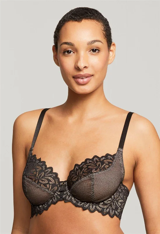 moisture wicking sleep bras for hot sleepers Bra with a satin finish for a luxurious look MONTELLE FASHION DIVINE IN BLACK/NUDE moisture wicking sleep bras for hot sleepers Bra with a satin finish for a luxurious look MONTELLE FASHION DIVINE IN BLACK/NUDE
