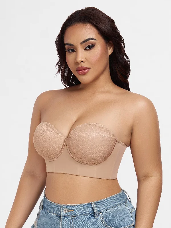sexy backless push up bras Bra with a balconette style for a flirty neckline Multiway Strap & Strapless Longline Bustier Bra sexy backless push up bras Bra with a balconette style for a flirty neckline Multiway Strap & Strapless Longline Bustier Bra