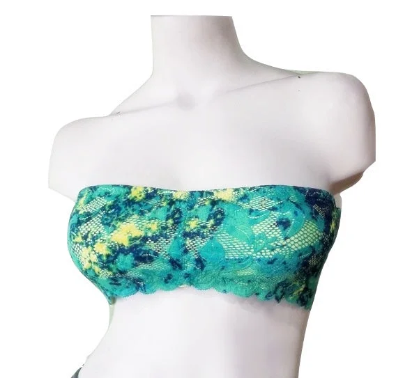 moisture wicking convertible bras Sports bras for high - impact activities and workouts Summertime Bandeau Bras - Caribbean Blue moisture wicking convertible bras Sports bras for high - impact activities and workouts Summertime Bandeau Bras - Caribbean Blue