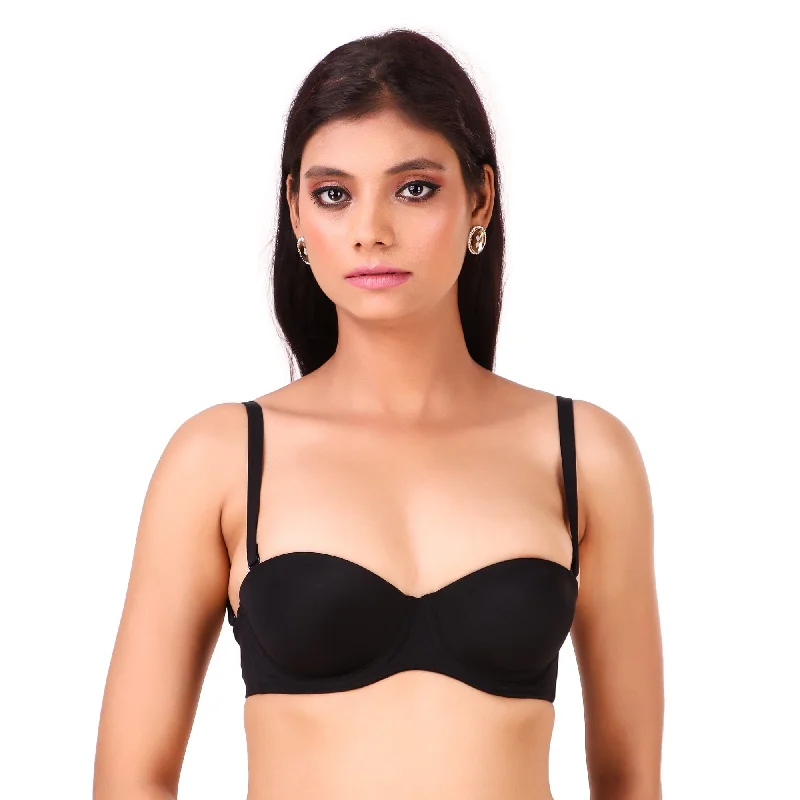 wireless bras for a natural feel Bra with a plus - size seamless design for a smooth look TRIUMPH-122I483 Invisible Wired Half Cup Padded Detachable Multioptional Transparent Backless Party Bra wireless bras for a natural feel Bra with a plus - size seamless design for a smooth look TRIUMPH-122I483 Invisible Wired Half Cup Padded Detachable Multioptional Transparent Backless Party Bra