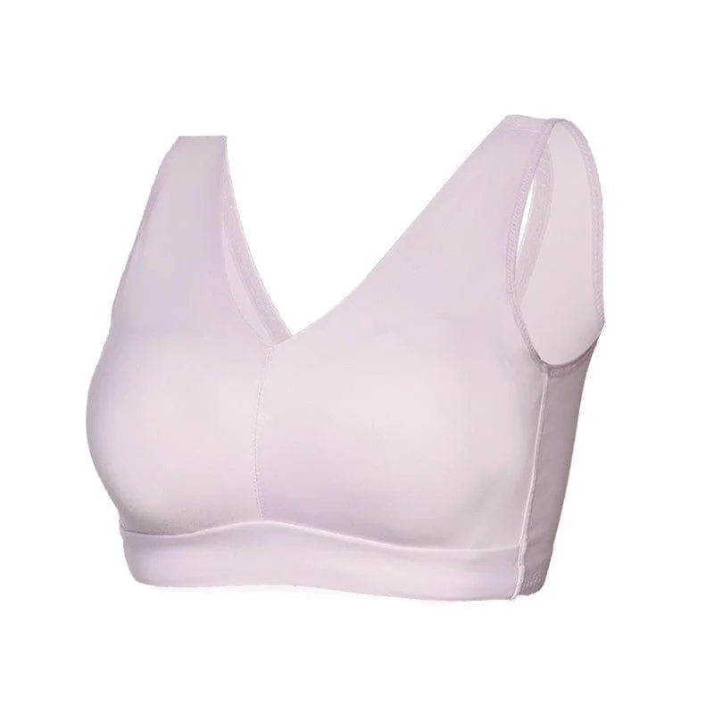 full cup nursing bras for better milk flow Bra with a removable padding for customizable support "Feel like not wearing one" Wireless Sports Push Up Bra - Purple full cup nursing bras for better milk flow Bra with a removable padding for customizable support "Feel like not wearing one" Wireless Sports Push Up Bra - Purple