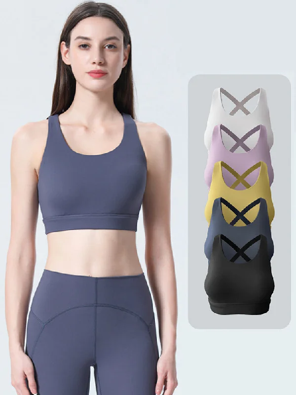 plunge bras for low cut tops Bra with a quick - drying lining for convenience Women's Strappy Padded Criss-Cross Back Tank Yoga Sports Bras plunge bras for low cut tops Bra with a quick - drying lining for convenience Women's Strappy Padded Criss-Cross Back Tank Yoga Sports Bras