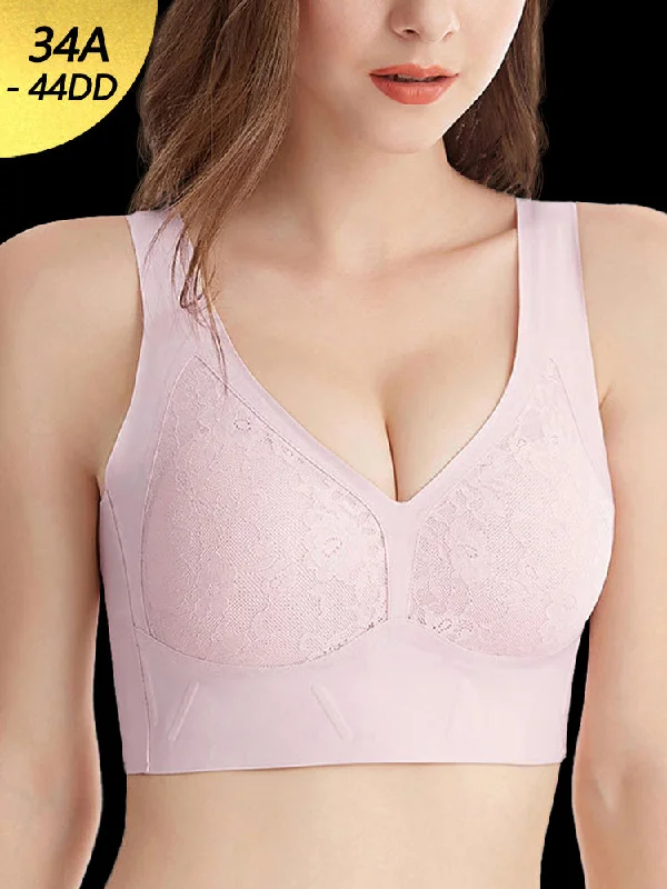 sexy backless push up bras Bra with a push - up memory foam cup for enhanced cleavage​ Women's Thin Wire-Free Minimizer Bra