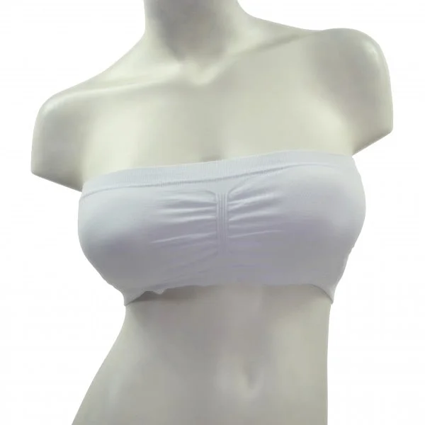 minimizer plus size bras for curvy figures Bra with a plus - size back - closure for a secure fit Women's White Bandeau Bras minimizer plus size bras for curvy figures Bra with a plus - size back - closure for a secure fit Women's White Bandeau Bras